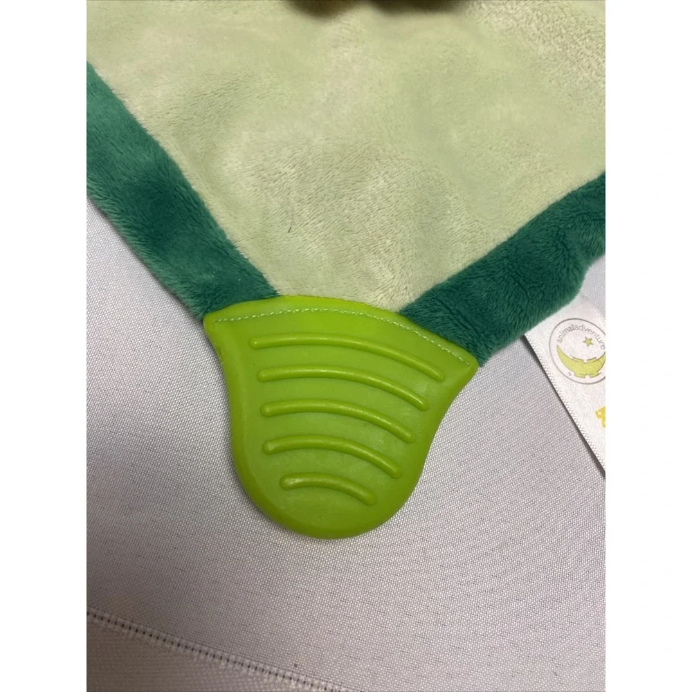 Animal Adventure Karen Katz Baby Doll Security Blanket Green Lovey teether
